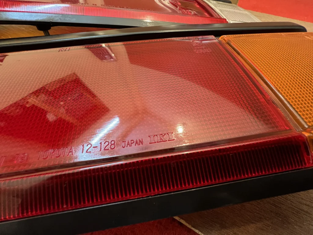 Corolla 1980 1981 NOS OEM Tail Light Lenses (6)