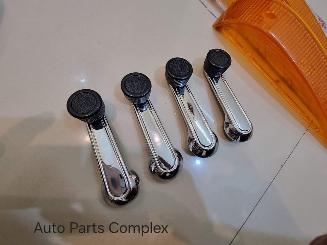 Chrome Window Cranks & Door Handles 4pc Kit – Fits Corvair, Nova, Chevelle W/ Clips