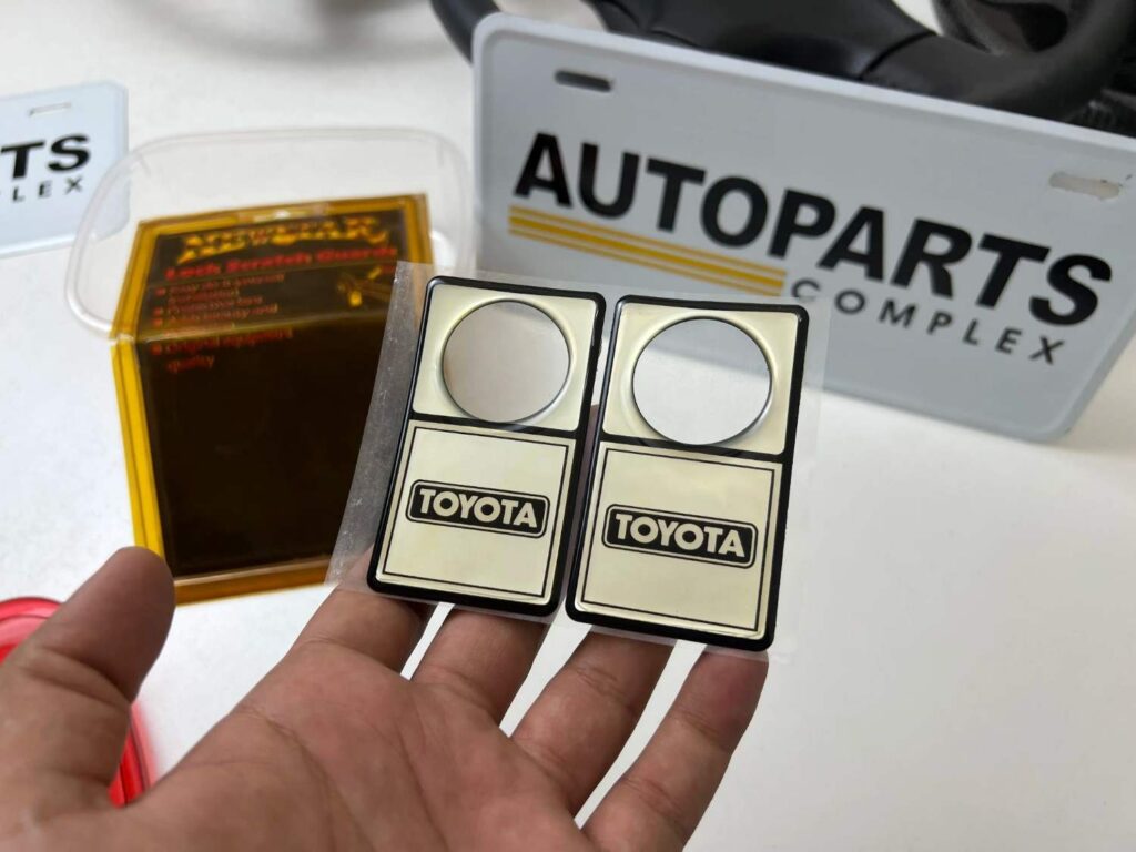 Toyota old-School door lock Scratch Guards (2)