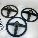Hilux Pickup 1979 - 1983 3 spokes steering wheel leather stitched (10)
