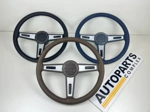 Hilux Pickup 1979 - 1983 3 spokes steering wheel leather stitched (2)