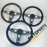 Hilux Pickup 1979 - 1983 3 spokes steering wheel leather stitched (6)