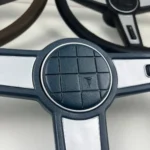 Hilux Pickup 1979 - 1983 3 spokes steering wheel leather stitched (7)