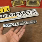 Starlet kp60 kp61 trunk lid badge (2)
