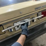 Corolla 1980 1981 GT rear center chrome garnish trim2