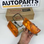 Corona RT40 1968 1969 front bumper indicators pair NOS OEM (10)
