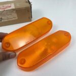 Corolla 1965 - 1969 OEM front bumper indicator lenses (5)