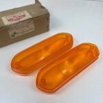 Corolla 1965 - 1969 OEM front bumper indicator lenses (7)