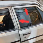 Corolla 1980-83 4-door sedan door pillar chrome trims OEM JDM 1