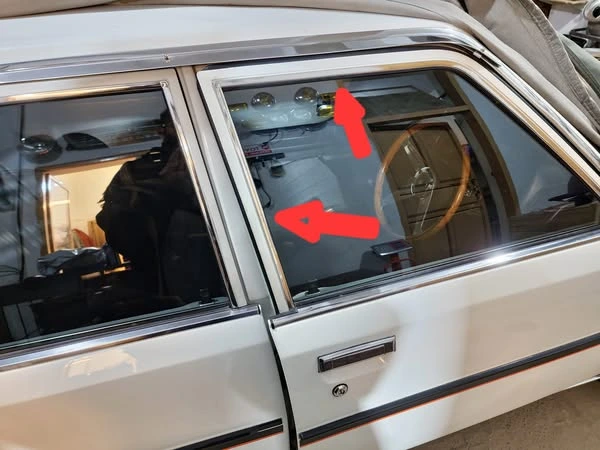 Corolla 1980-83 4-door sedan door pillar chrome trims OEM JDM 1