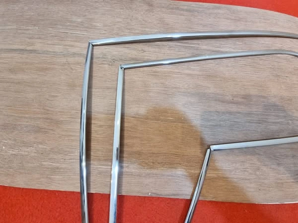 Corolla 1980-83 4-door sedan door pillar chrome trims OEM JDM 2