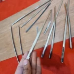 Corolla 1980-83 4-door sedan door pillar chrome trims OEM JDM 3