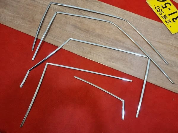 Corolla 1980-83 4-door sedan door pillar chrome trims OEM JDM 4