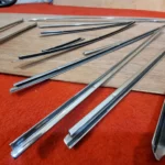 Corolla 1980-83 4-door sedan door pillar chrome trims OEM JDM 5