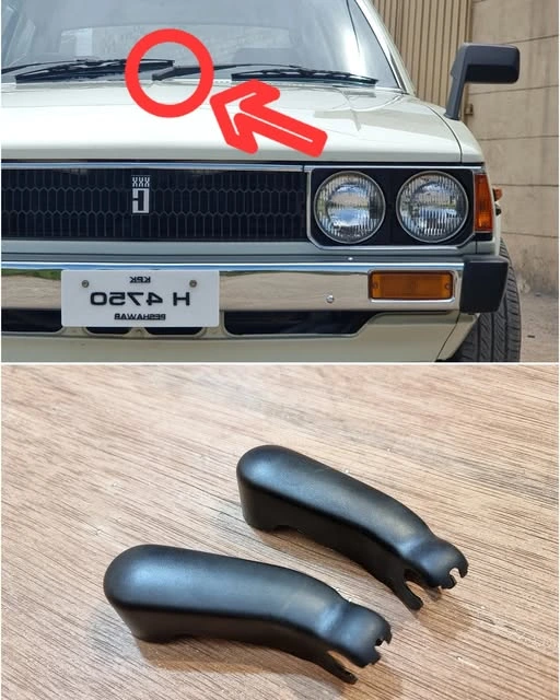 Corolla 1980-83 RHD wiper bolt covers pair