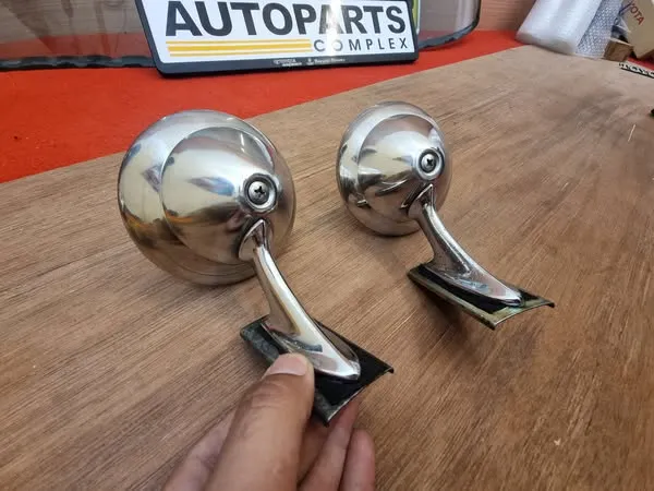 Old-school Semi bullet type fender mirrors 1
