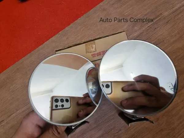 Old-school Semi bullet type fender mirrors 4