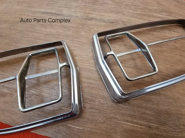 Toyota corona rt40 1965 1966 1967 1968 tail lights chrome bezels surrounds 3