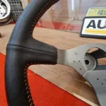 Ae86 steering wheel handle leather stitched refurbished 3