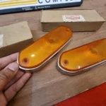 Corolla ke10 ke11 ke15 ke17 front bumper indicator lenses with chrome surrounds 2