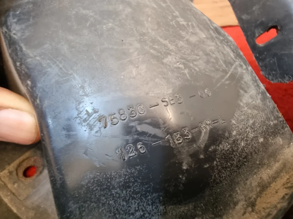 Honda Accord 1986 1987 1988 1989 mud flaps set 5