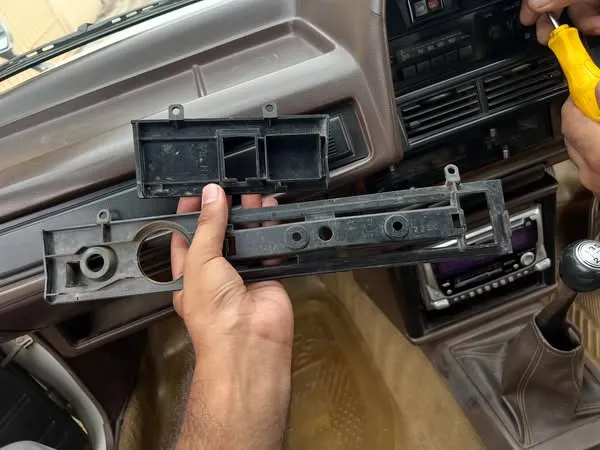 Corolla 1980-83 ke70 ae70 RHD Instrument panel surround wood type 4