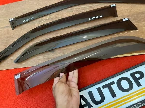 Corolla 1988 1989 1990 1991 Ae92 window rain guards visors 4