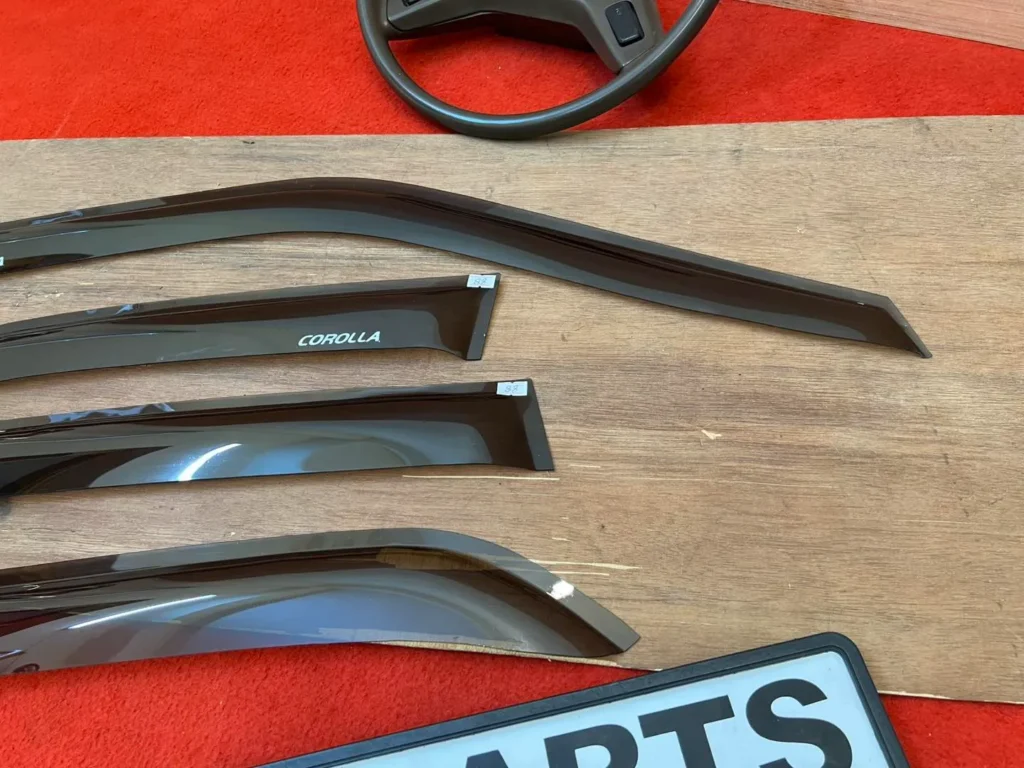 Corolla 1988 1989 1990 1991 Ae92 window rain guards visors 5