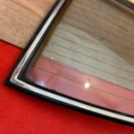 door sedan rear windshield with rubber seal and chrome trims 10