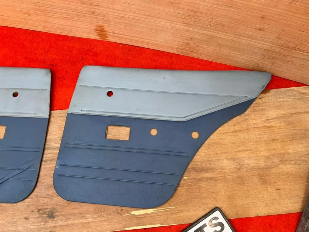 Corolla 1980 - 1983 4 door sedanwagon door cards in blue2
