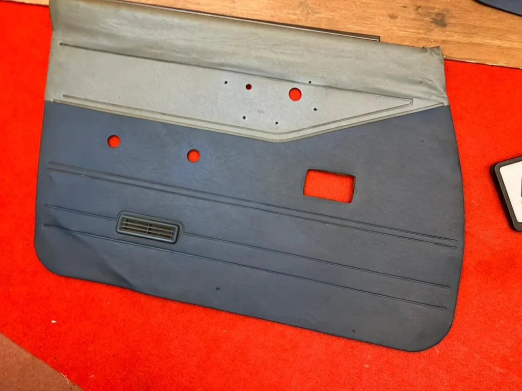 Corolla 1980 - 1983 4 door sedanwagon door cards in blue4
