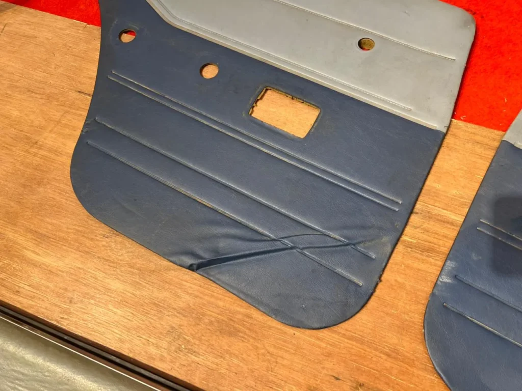 Corolla 1980 - 1983 4 door sedanwagon door cards in blue5