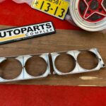 Corolla 1980 Quadlights silver painted headlight bezels 1