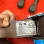 Corolla Ke70 Te72 4 door seat belts set in brown 6