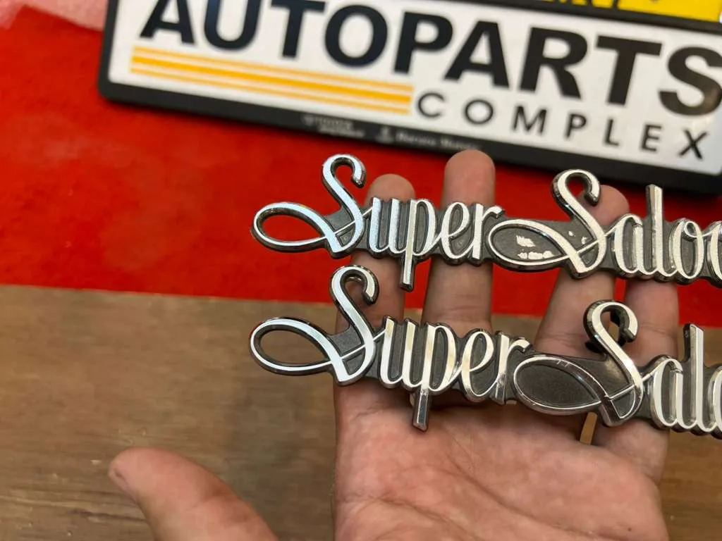 Toyota Crown 1983 - 1987 Super Saloon emblem badge pair 2