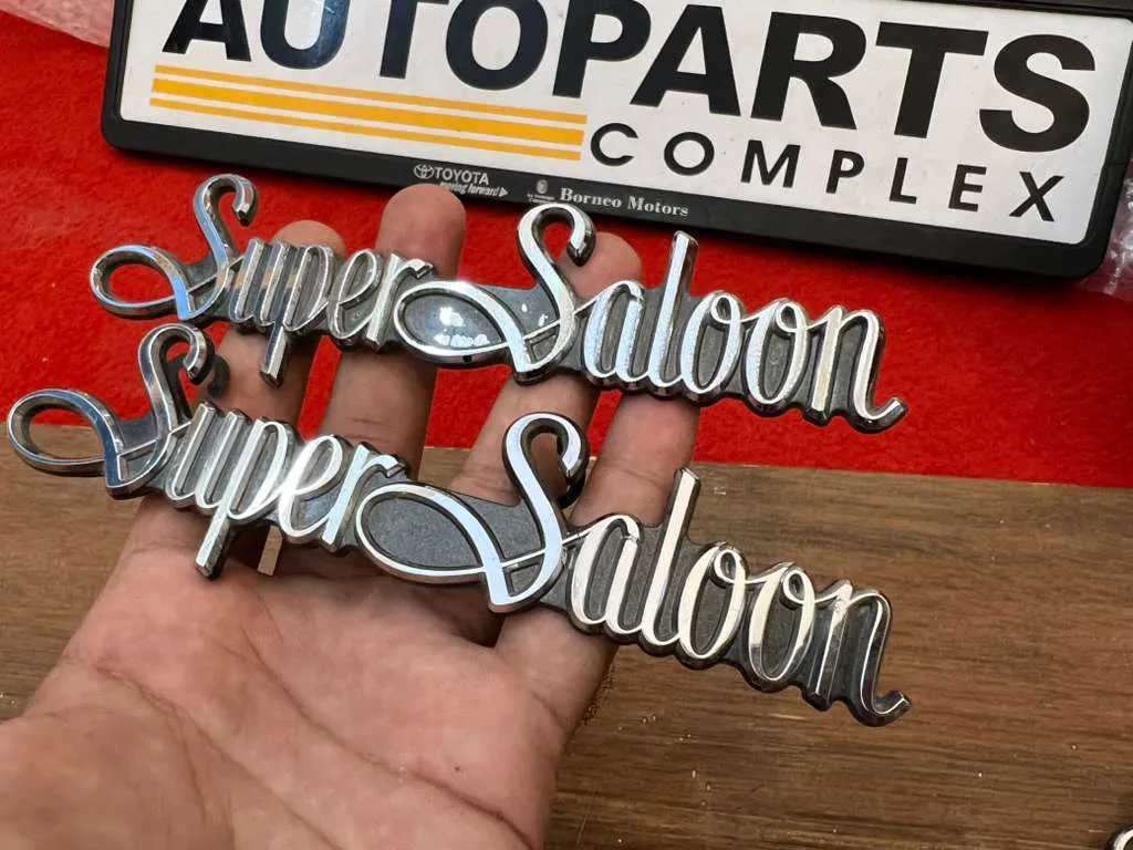 Toyota Crown 1983 - 1987 Super Saloon emblem badge pair 3