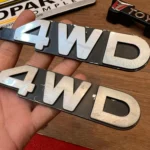 Toyota Hilux pickup 1979 - 1983 RN30 RN40 4WD fender badges (3)