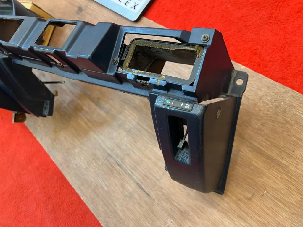 Corolla 1980 - 1983 LHD dashboard frame assembly in blue (3)