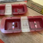 Corolla Sprinter Trueno TE27 KE25 tail light lenses NOS OEM pair (8)