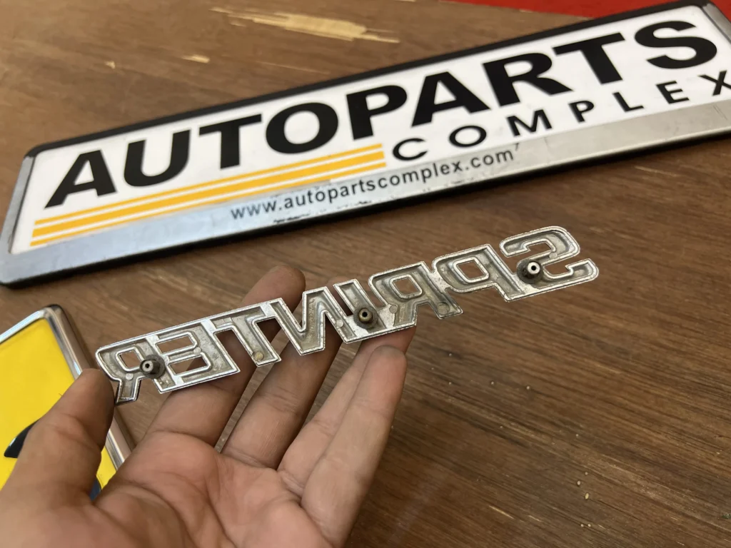 Corolla sprinter 1980 - 1983 trunk lid sprinter badge (1)