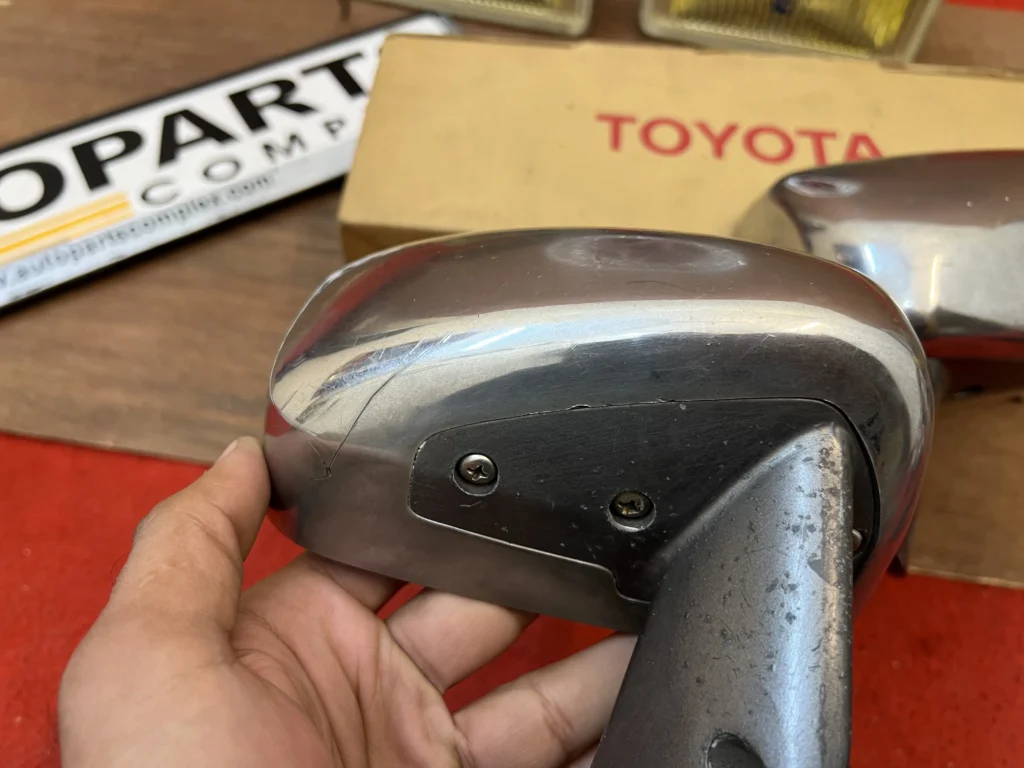 Corona 1980s chrome door mirrors pair (3)