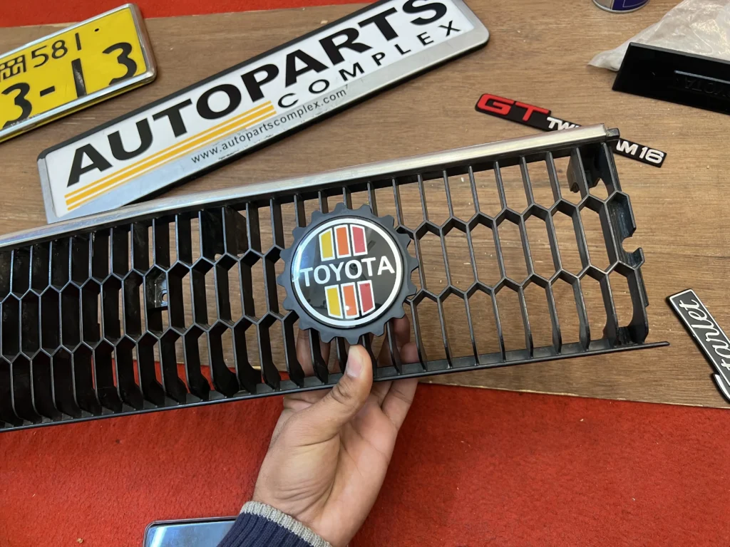 Toyota TRD tri-colored stripes grille badge (1)