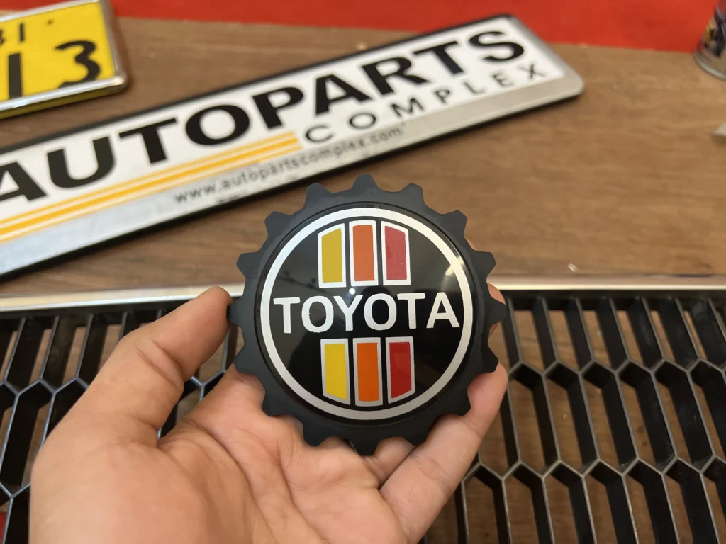 Toyota TRD tri-colored stripes grille badge (2)