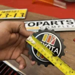 Toyota TRD tri-colored stripes grille badge (6)