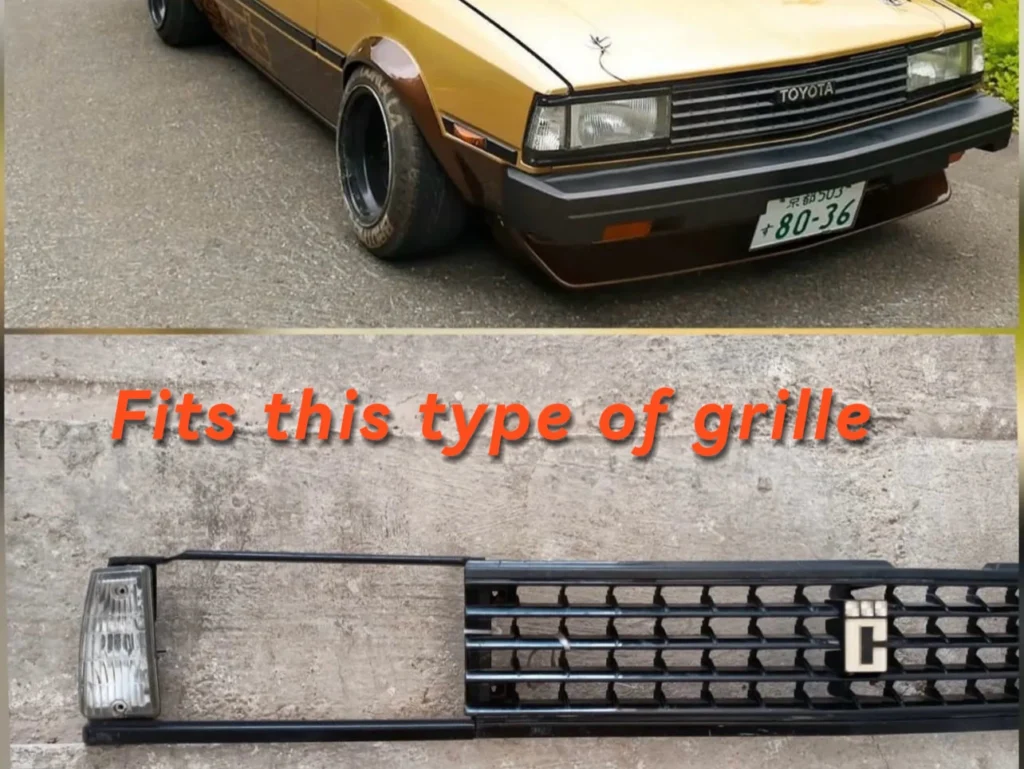 coupe front grille JDM C badge