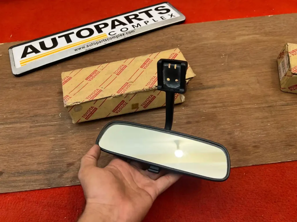 Corolla 1980-83 Inner rear view mirror NOS OEM Black (2)