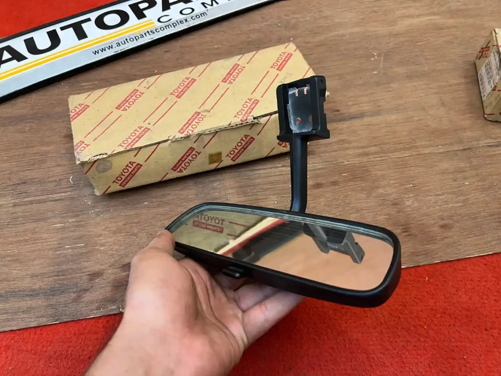 Corolla 1980-83 Inner rear view mirror NOS OEM Black (3)