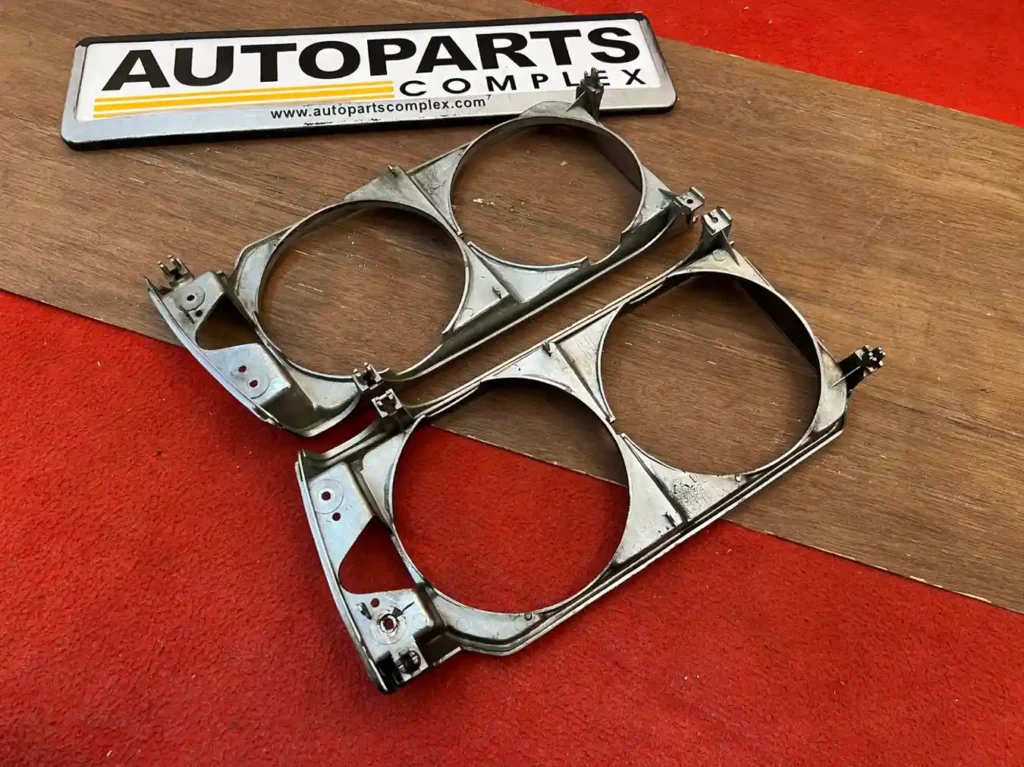 Corolla 1980 GT chrome headlight bezels OEM (10)