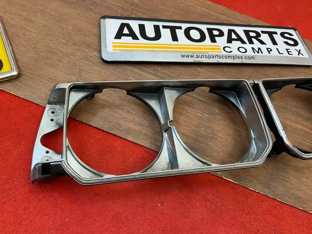 Corolla 1980 GT chrome headlight bezels OEM (3)