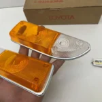 Corolla 1971 - 1974 front bumper indicator lenses NOS OEM ke20 ke25 te27 (2)